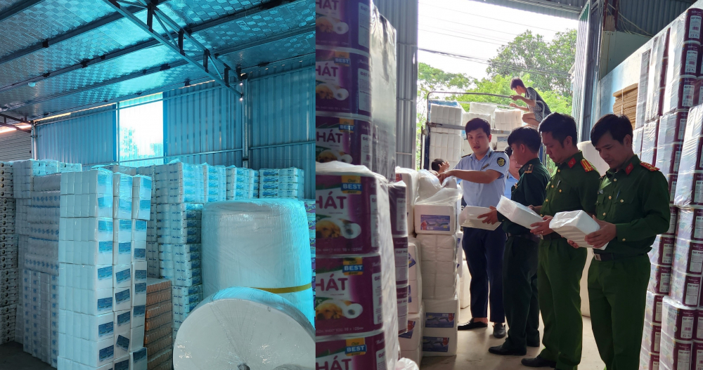 Read more about the article Thanh Hóa: Phát hiện cơ sở có dấu hiệu sản xuất giấy vệ sinh giả mạo nhãn hiệu